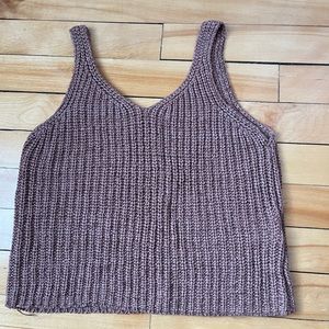 Knitted Crop Tank Top